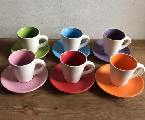 全新德國Ernesto咖啡6杯盤組套組示意圖